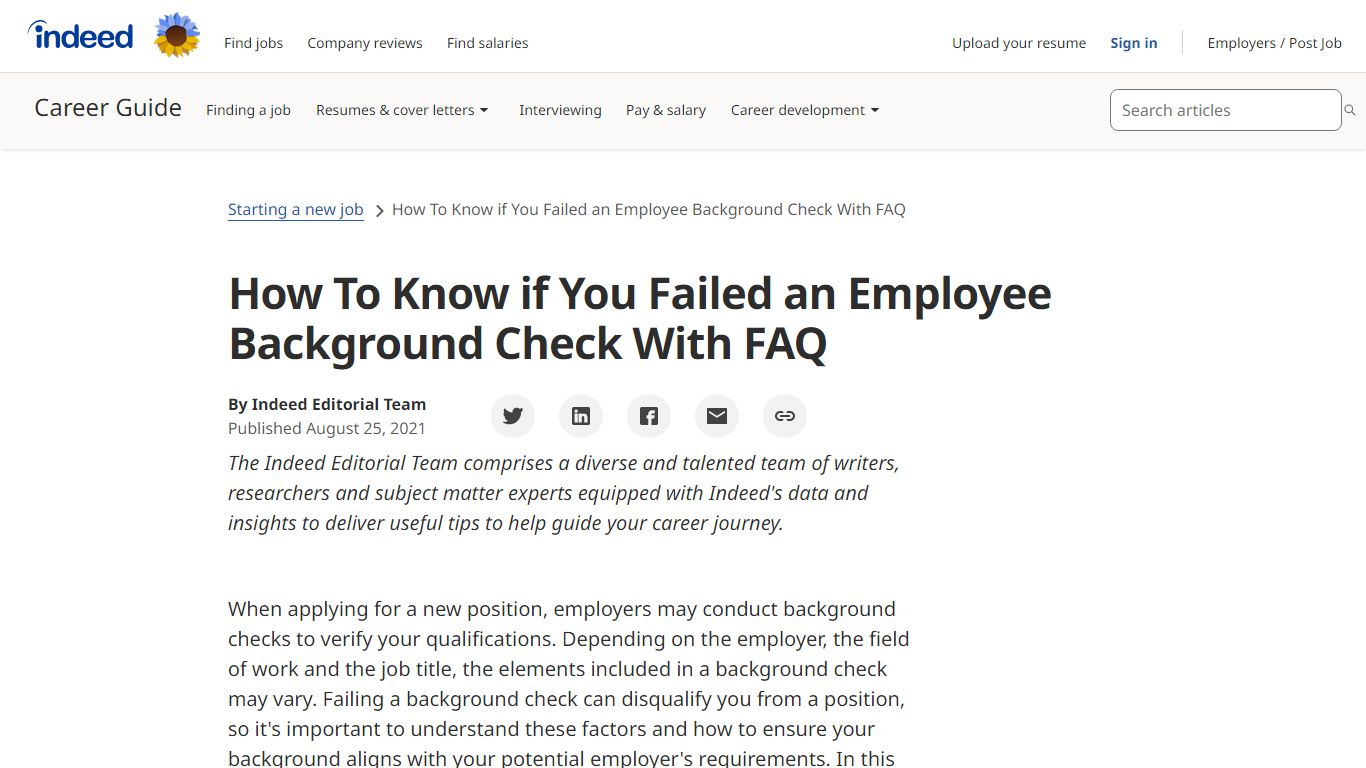 How To Know if You Failed an Employee Background Check With FAQ