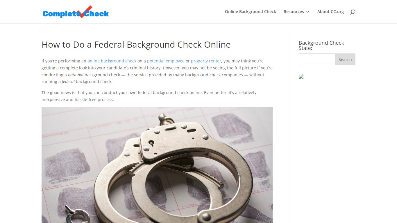 How to Do a Federal Background Check Online | Complete Check